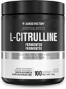 Jacked Factory L-Citrulline - 发酵L Citrulline Powder, Nitric Oxide 增量血液流动的促进器, 力量,和耐力 - 100名服务者, 不受欢迎