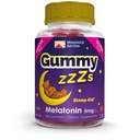 Gummy ZZZs Melatonin - 睡眠Gummys 5 mg - 草莓Flavor - 90 伯爵 - Vegan-Friendly, Gelatin和Gluten Free - Halal和Kosher认证 - 男女夜间Gummys