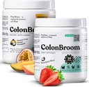 ColonBroom Psyllium Husk 粉末(草莓和热带水果) - Colon Broom Colon Croine for Bloating Relief & Gut Health - Fiber Powder Drink - Vegan, Gluten Free, N-GMO Fiber Power 补编