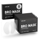 BRO MASK 男子皮肤护理眼罩下 + 冷却眼罩 黑暗圆圈和羽毛 与巴库奇奥尔、咖啡因和Niacinamide的抗衰老水合物 男子眼袋治疗(6对)