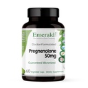 EMERALD LABS Pregnenolone 50mg - 帮助大脑健康、免疫支持和激素平衡的Premium Wellness 补充剂 - 无胶质 - 60个蔬菜罐头(30天供应)