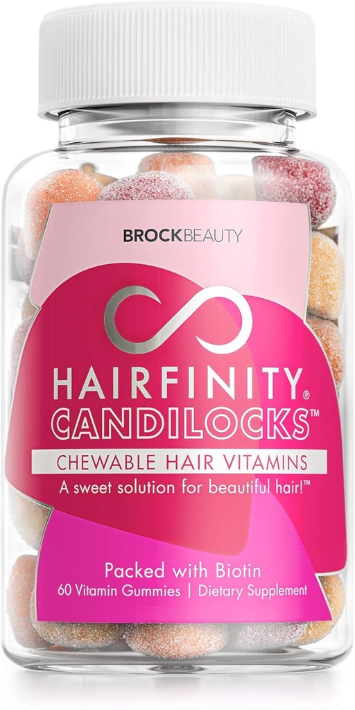 长毛素(Candilocks) 脆毛素(Chewable Hair Vitamins) - Gummys 与 Biotin, Inositol, 以及长毛素,更强毛素生长的乔林(60 植物素 Gummys)一起科学配制.