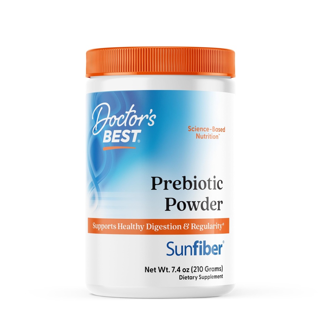(原始内容存档于2018-09-21). Doctor's Best prebiotive Fiber Powder with Sunfiber,支持健康消化与规律,非GMO,Gluten Free,Soy Free,Vegan,Uniforward,Non-Gritty,易溶网 Wt. 7.4 oz (210 Grams).