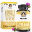 Ancient Bliss Liver Love - Natural Milk Thetle Liver Detox and Liver Health Cleanse 补充 - 支持男女健康生活者 - 60 Capsules - 与Burdock, Dandelion, Cloves, 以及更多