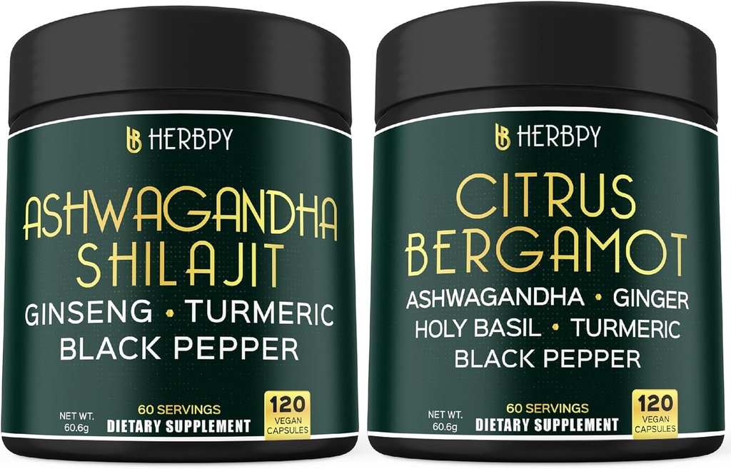 Ashwagandha Shilajit & 6in1 Citrus Bergamot 补充材料