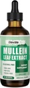 Mullein Drops for Lungs - Lung Cleanse & Detox - Vegan Mullein Leaf 提取液纹、支持呼吸、免疫、消化系统、天然草药补充剂,Non-GMO,4 FL OZ