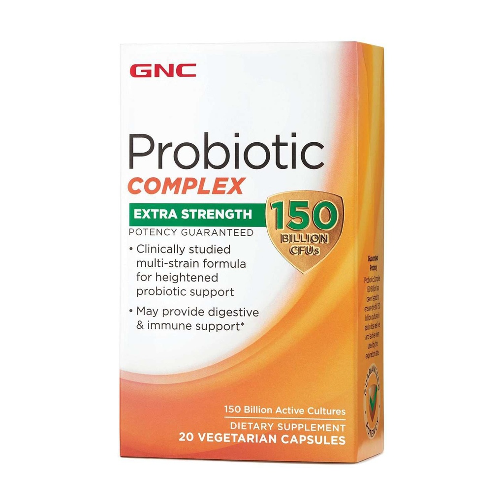 GNC Probiotic Complex Extra Powers 拥有150亿 CPU, 20 Capsules, 日常Probiotic 支持
