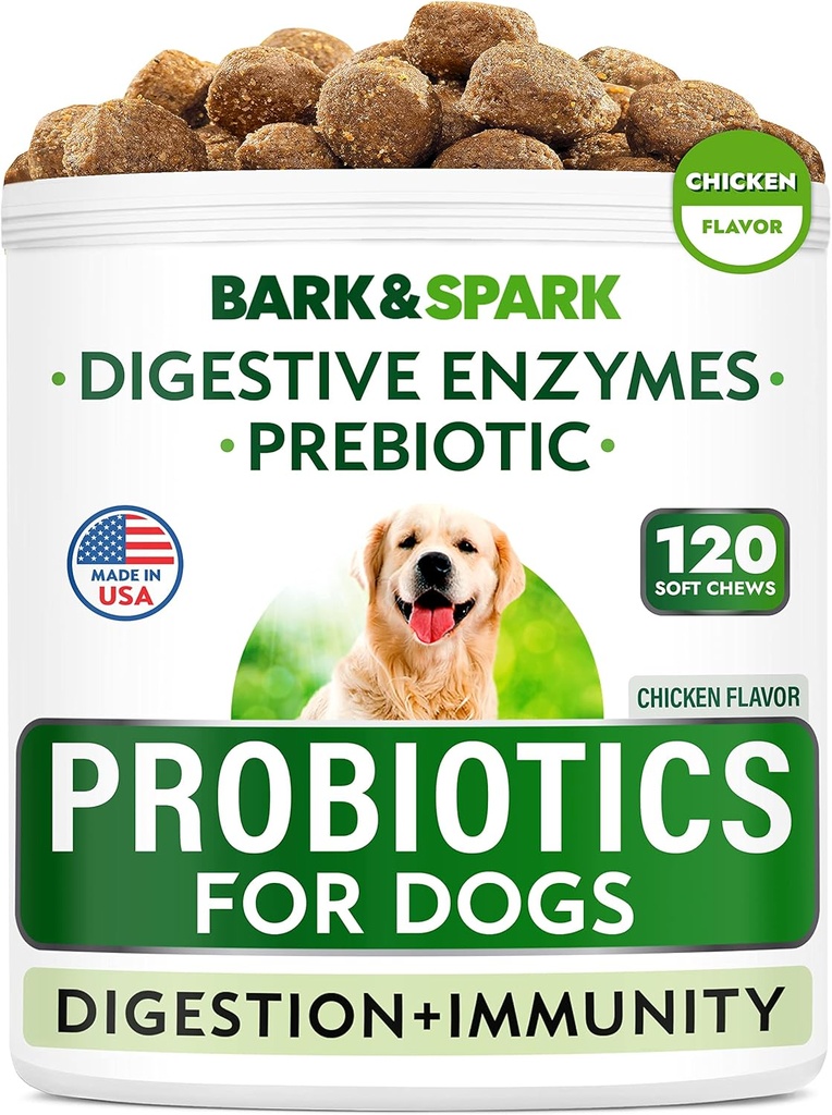 (原始内容存档于2019-09-21). Dog Probiotic Chews - Gas, Diarrhea, Alergies - Ezymes + Prebiotics - Chewiber - 文摘,豁免 - 美国制造