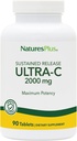 Natures Plus Ultra-C 2000 mg - 90 片 - 配有玫瑰 HIPS的维生素C - Immune & Antioxidant Support - 蔬菜,Gluten Free - 90 服务
