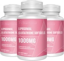 Liposomal Glutathione Softgels 1500MG, 减少Glutathione 补充维生素C, 更好的吸收, 非GMO 强抗氧化剂用于健康老龄化, 解毒, 免疫健康, 180软胶