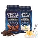 Vega Sport Premium protein Powder Bundle,巧克力+香草,植物基蛋白粉后工作 - 认证 Vegan, Vegetarian, Keto-Friendly, Gluten Free, Dairy Free, BCAA 氨基酸