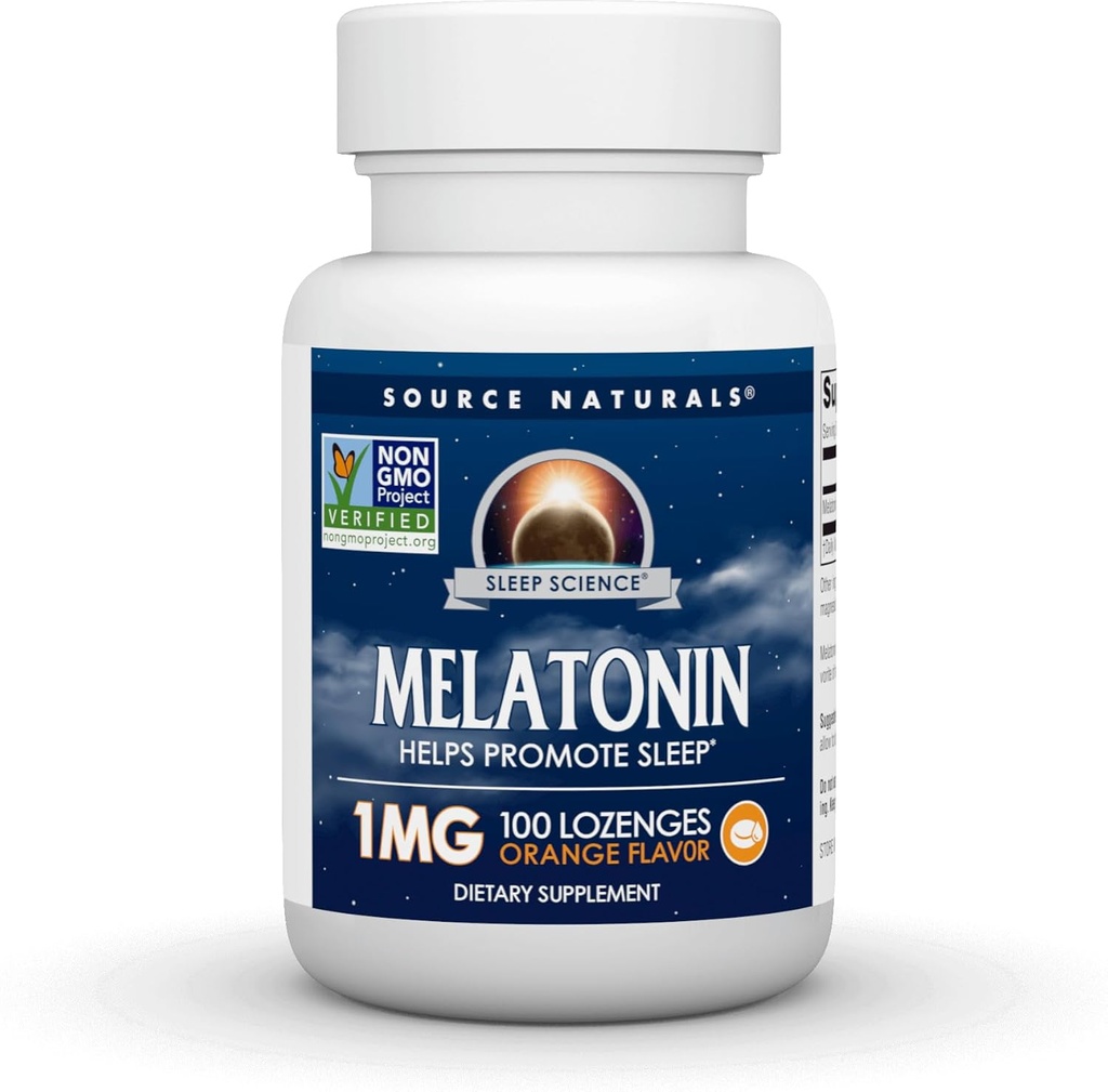 来源:自然睡眠科学 Melatonin 1 mg, 100 橙色裂纹Lozenges