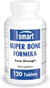 SuperSmart - 超级骨制公式(高级复合体) - 与钙,镁,维生素K2,D3 & Strontium Supplement QQ Non-GMO & Gluten Free - 120 平板电脑