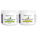 BIoptimers 睡眠突破粉末 – 热带梦 & 蓝莓包 – 自然睡眠支持补充 – 405g 共计