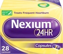 Nexium 24HR 减少酸剂 心脏烧伤救济包 全天和全夜防护 常年心脏烧伤,心脏烧伤药 配有Someprazole Magnesium - 28 Counter