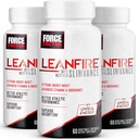 强力因子 LeanFire with Next-Gen SLIMVANCE, Advanced Energy Pills with B Vitamins and Cafeine to boost Metabolism, 增强焦点, 提高工作与适应性能, 60 Counter (Pack of 3)