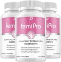 FemiPro 补充药 -- -- Probiotic Femi Pro Pills,FemiPro 24小时支持微生体 Probiome 泌尿控制健康,Femie Pro Reviews(3包 - 180卡普尔)