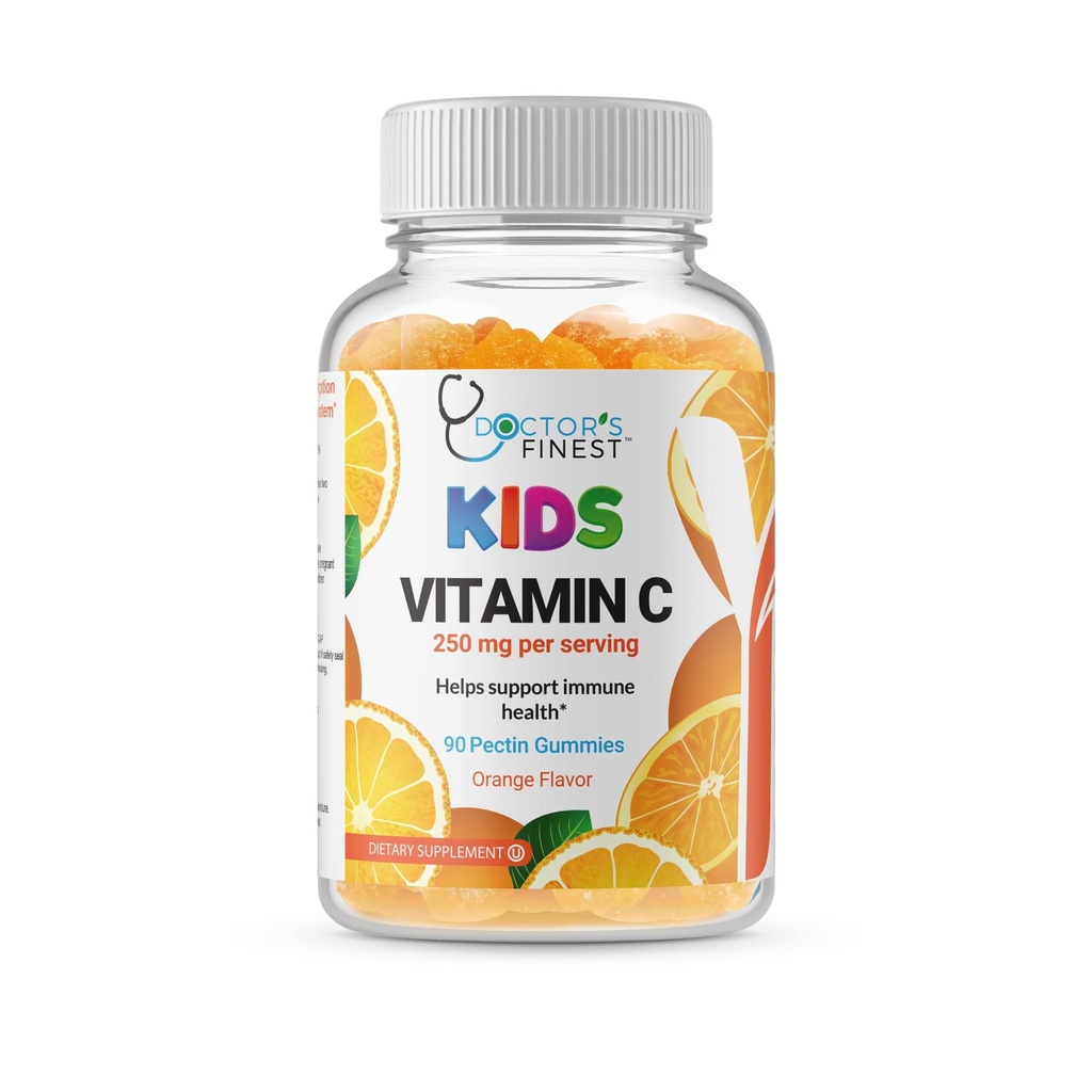 (原始内容存档于2018-09-21). Doctors Finest Vitamin C Gummys for Kids – Vegan, GMO Free & Gluten Free – Great Tasting Orange Flavor Pectin Chews – Kids Editary Supplement – 250 mg of Vitamin C – 90 Jellies [45 dos] (英语).