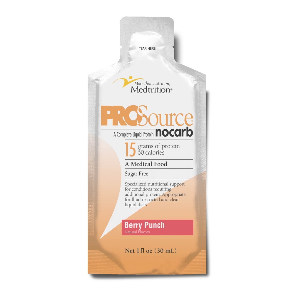 Pro Medtrition Pro Source NoCarb Berry 能量冲压液体包案 25-1 fl oz 包案