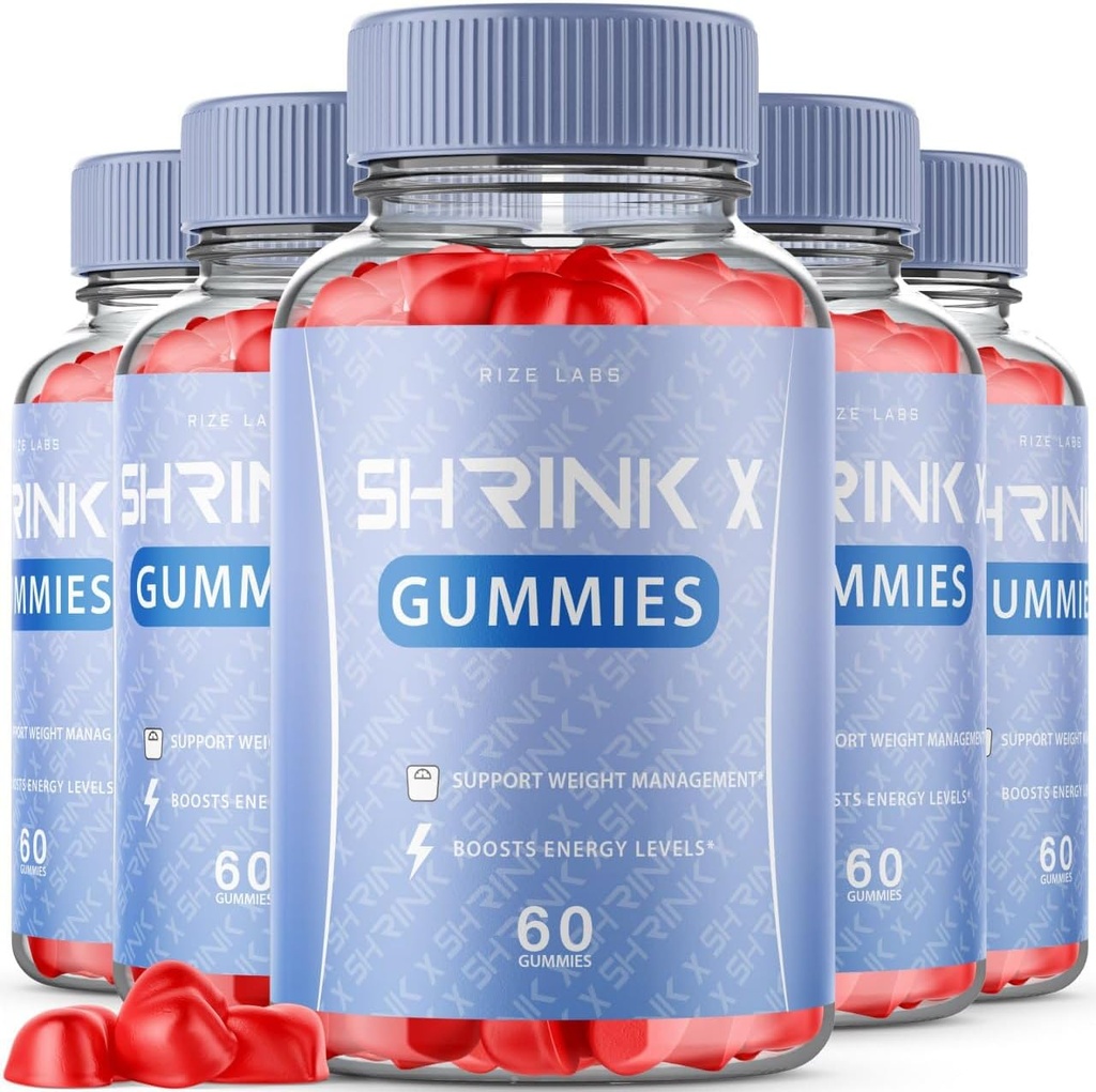 rize 实验室 (5 Pack) shrink X - shrink X Gummys 重量损失, shrink X Keto ACV 补充, Keto + ACV Gummy, shrink X 最大强度 Belly Fat Gomitas, shrinkX Gummy Bears Reviews (300 Gummys)