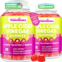 Apple Cider Vinegar Gummys, Keto ACV Gummys for Women and Men, Apple Cider Vinegar 配绿茶补充剂, B12, 抗毒清洁剂,代谢和消化健康, Vegan - 2个月供应