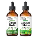 野生和有机 Gotu Kola 叮当 4 fl oz & Ginkgo Biloba 叮当 4 fl oz