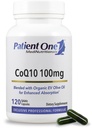患者 One Coenzyme Q10(CoQ10) 100 mg + 支持心脏和血管健康的抗氧化剂补充剂 * + 与有机橄榄油 + 120 Capsules