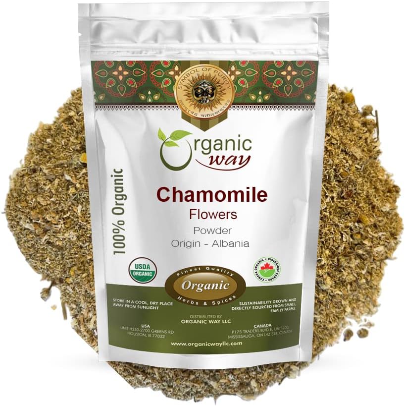 (原始内容存档于2018-07-21) (英语). Organization Way Chamomile Flowers Powder (Matricaria chamomilla) 草药茶 - European Wild-Harvest | Organization & Kosher Certificial | Non GMO | Official | Official | Origin - 阿尔巴尼亚(1/4 LB - 4 Oz).