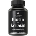 临床证明Keratin + Biotin 头发生长补充剂,Cynatine HNS Keratin 对Thicker、Healthier Hair 进行了临床研究,对男女进行了研究,对最大结果进行了Biotin 10000mcg的增强