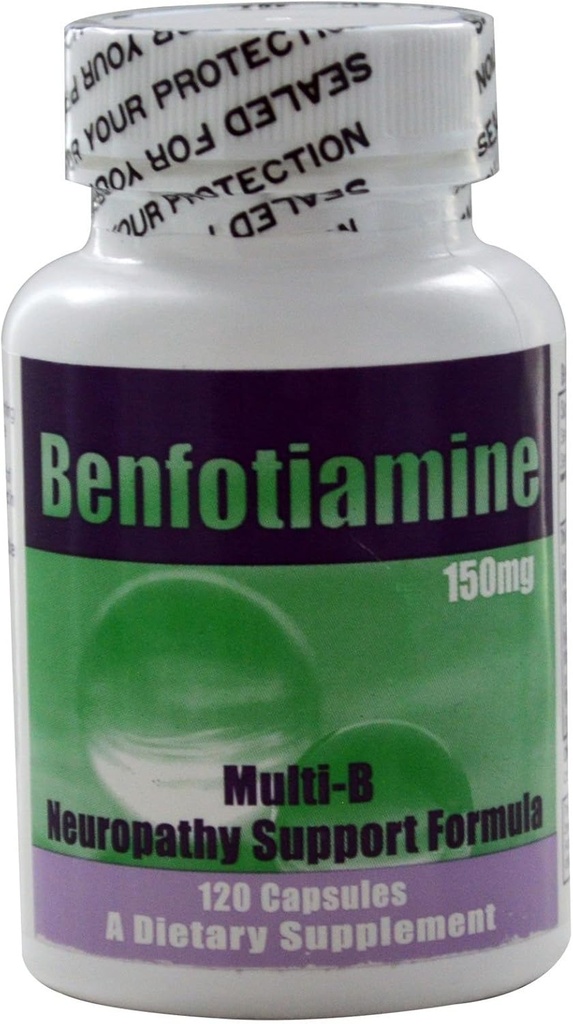 刚从制造商! Benfotiamine 多B神经病支持公式 150毫克,120个盖 - 3个包
