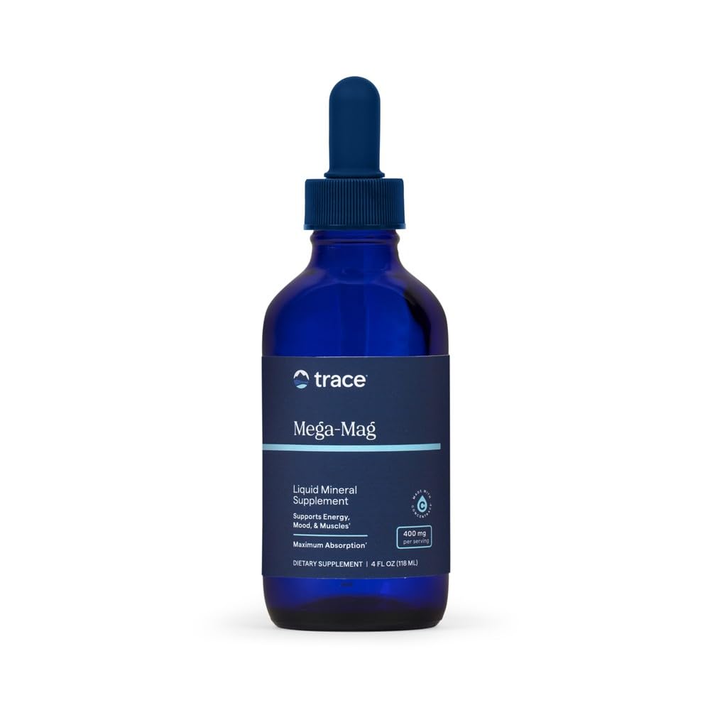 Trace Minerals Mega-Mag Ionic Magnesium Liquid Drops Supplement, 4 fl oz