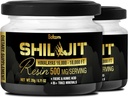 Shilajit纯喜马拉雅有机物,含富尔维酸、胡米酸和85+痕量矿物 -- -- 支持能源生产、免疫系统和认知保健 -- -- 2Packs 20g,用于80种服务