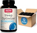 Jarrow Formules 睡眠优化器 - 60 Veggie Capsules - 促进健康睡眠循环和放松 - 包括 PharmaGABA, Hops Flower, Valerian, Melatonin & L-Tryptophan 30 服务器, 12包