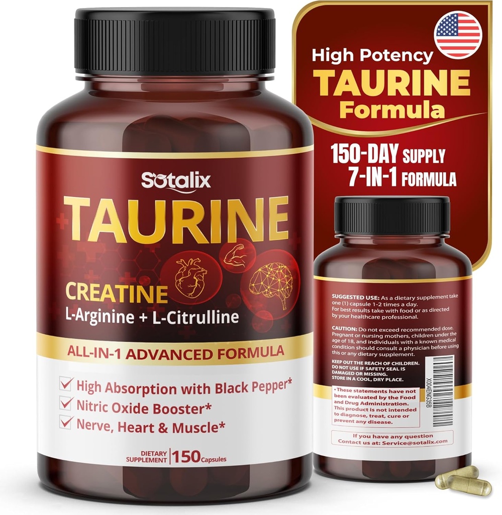 与Creatine,L-Arginine,L-Citrulline 高吸附与黑辣椒硝基氧化物促进剂,肌肉美国制造和试验(150个计数(一包))