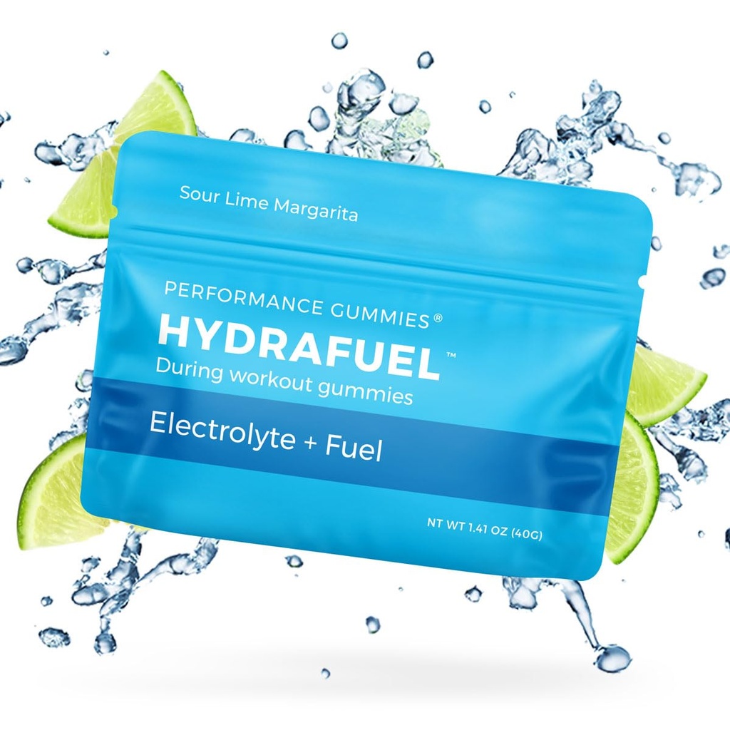SGC Seattle Gummy Company – Hydruel Electrolyte Hydroption Gummys – 12-Pack Margarita – 增强运动性能和水力支持 – 快速碳水化合物和电解质