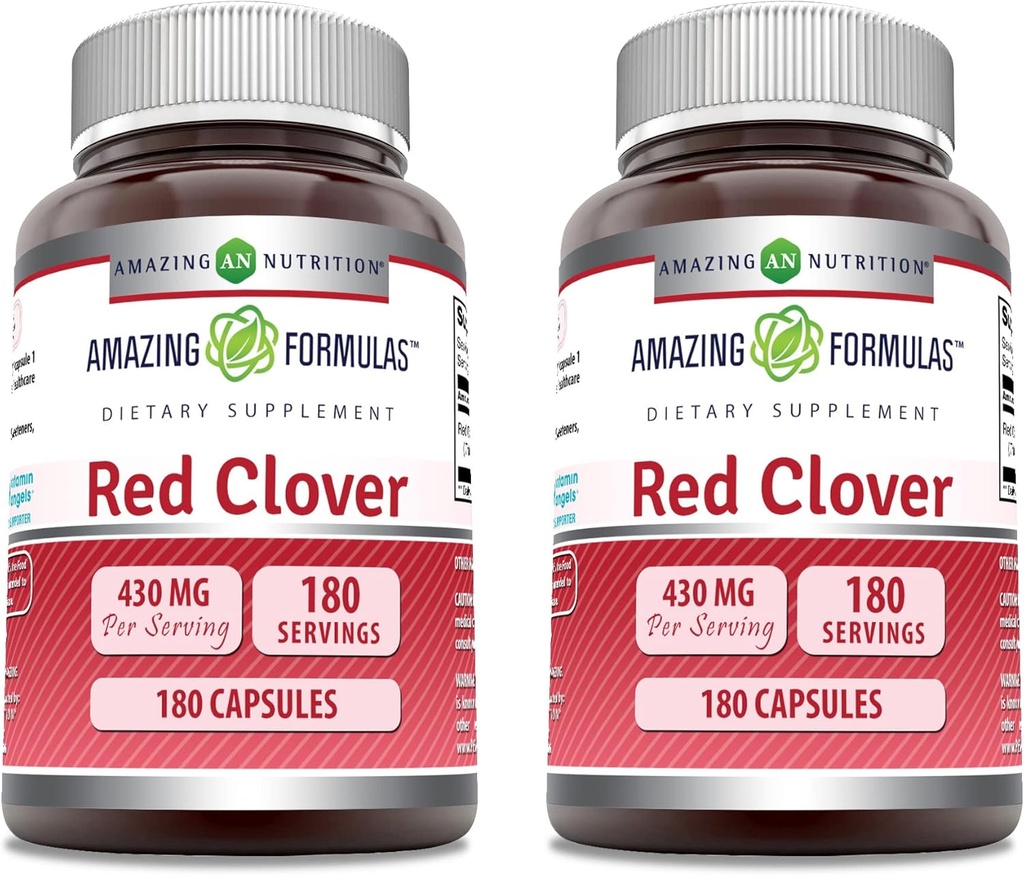(原始内容存档于2017-09-21). Excellent Formula Red Clover Supplements QQ 430 Mg Per Affairing 180 Capsules 180 Capsules XN-GMO Gluten Free QQ 在美国制造 QQ2 Pack