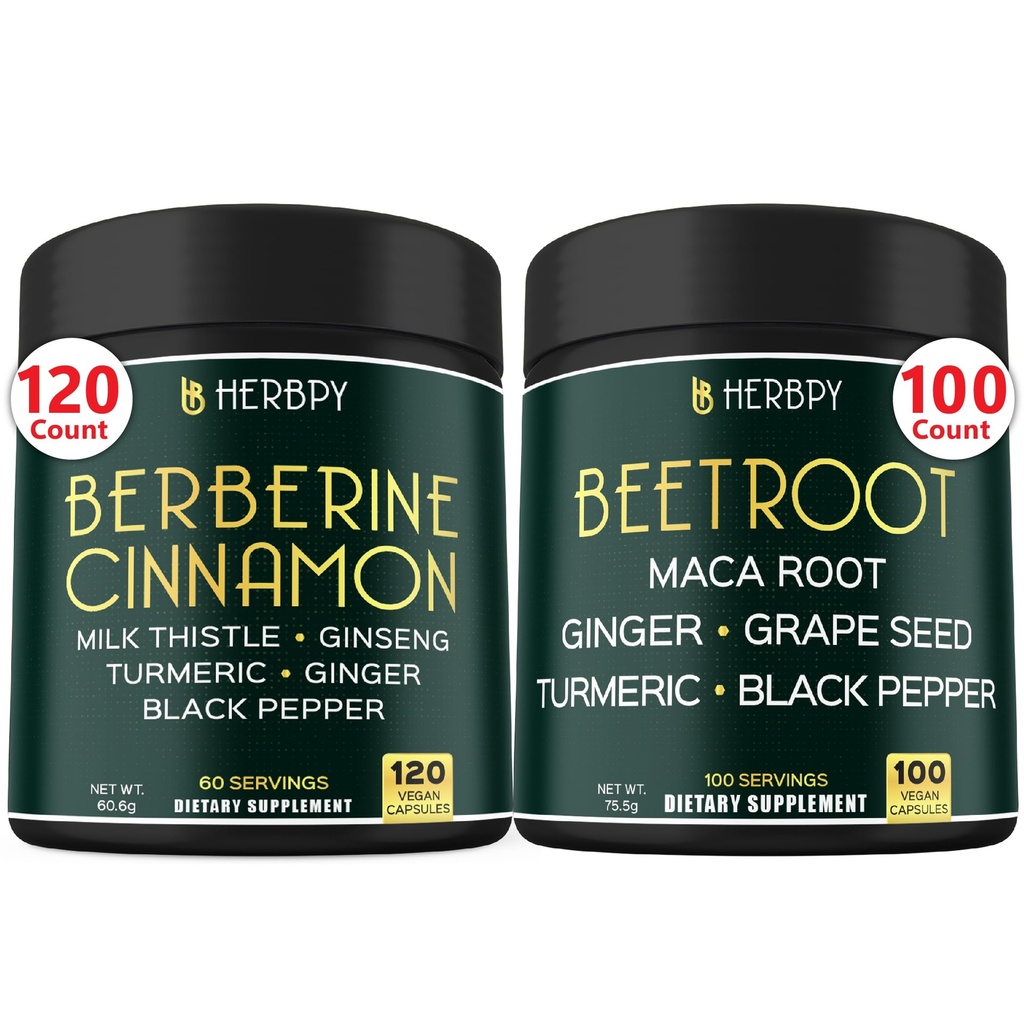 Bundle 7in1 Berberine HCl 97% & 6in1 蜂根盖