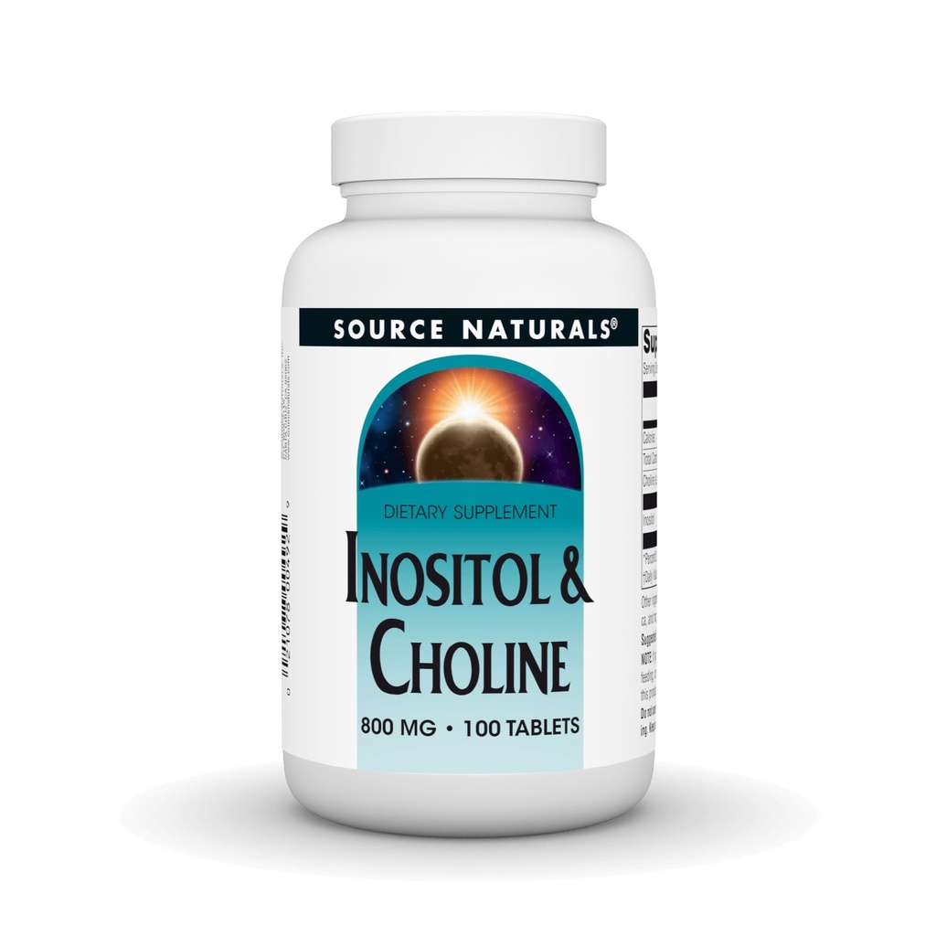 资料来源:Inositol & Choline 800 mg 支持健康神经功能 - 100平板
