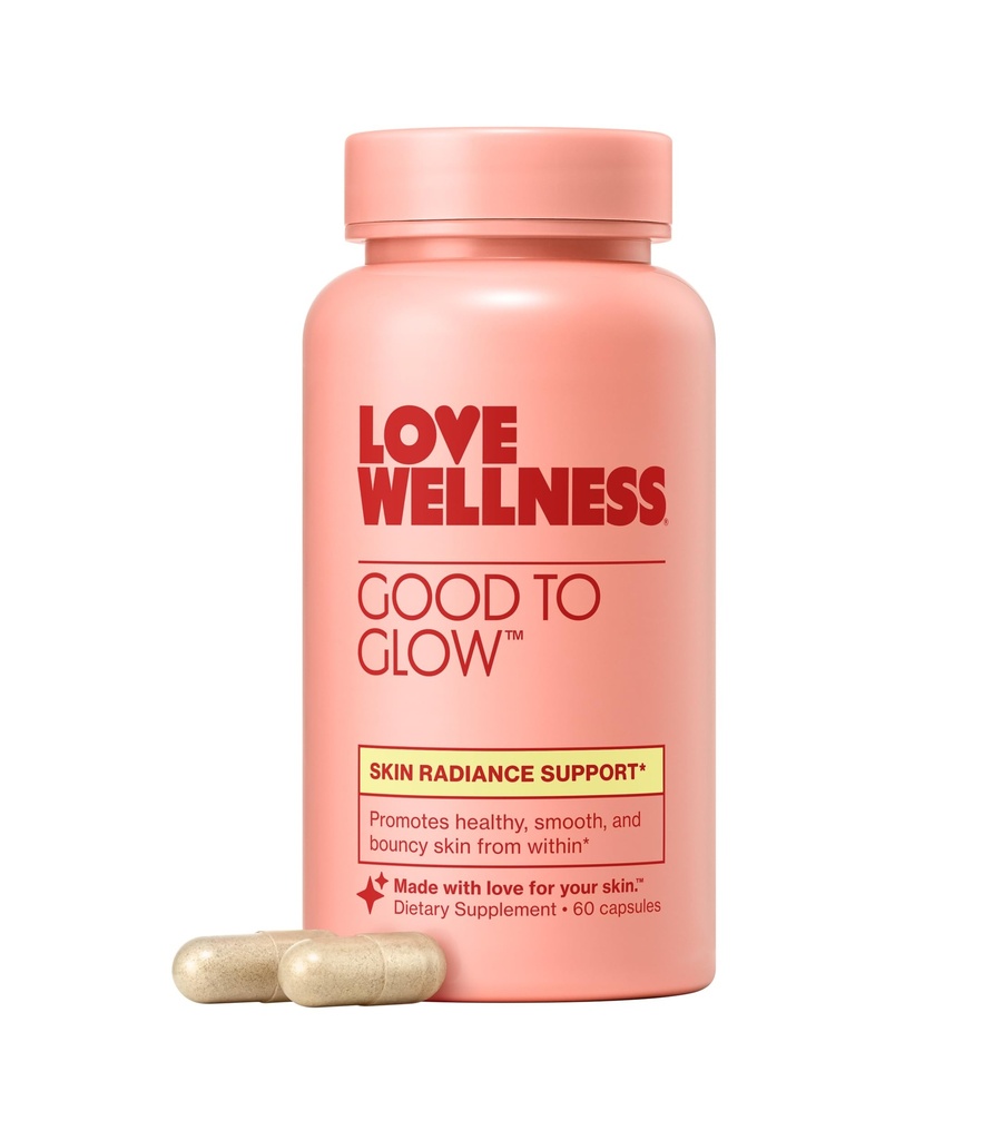 爱健康好Glow QQ Collagen 补充 Biotin, 维生素C, E, Ashwagandha & Zinc QQ 推广光滑, 光滑和清晰皮肤 QQ 增强光滑, 推广健康皮肤 60 计数