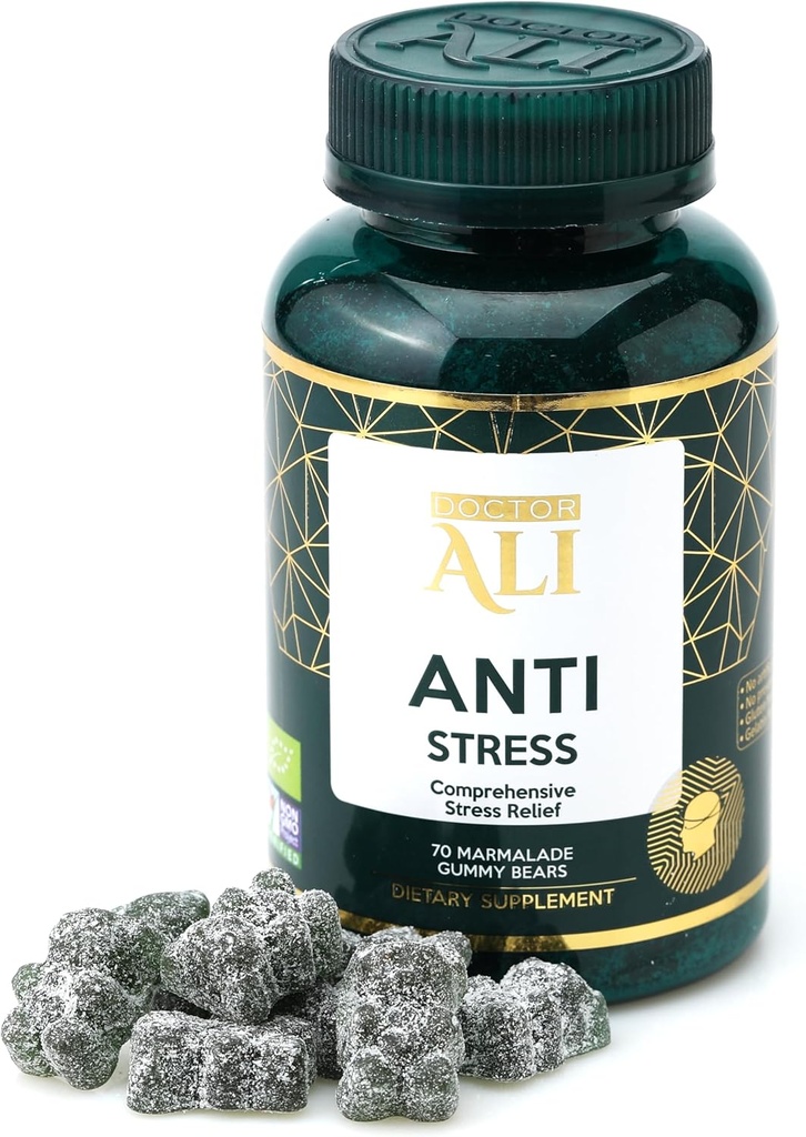 医生ALI - 综合应激药 – 用有机材料制造 – 70 伯爵 Gluten Free – Gelatin Free – 非GMO