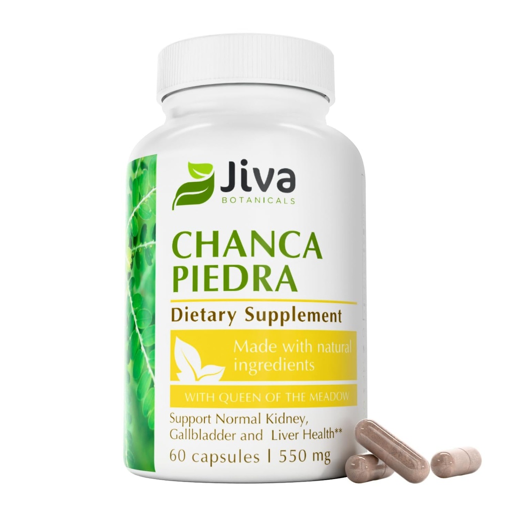 Jiva植物学 Chanca Piedra 补充剂 -- -- 每服550毫克 -- -- 500毫克