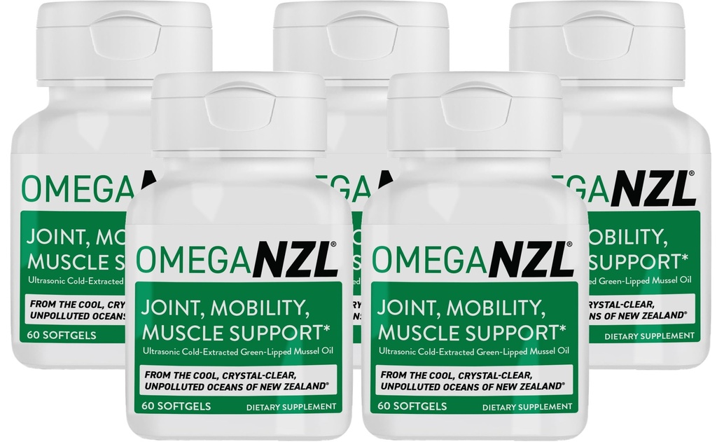 原Omega-3联合支助补编,最佳自然肌肉救济,绿色浸润的Mussel Oil,300软胶,无鱼肉味