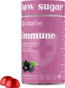 Vitafive 长老莓果仁 - 对成年人的低糖免疫支持 - 维生素C和锌酸盐 - Vegan, Allergen Free (50 Ct)