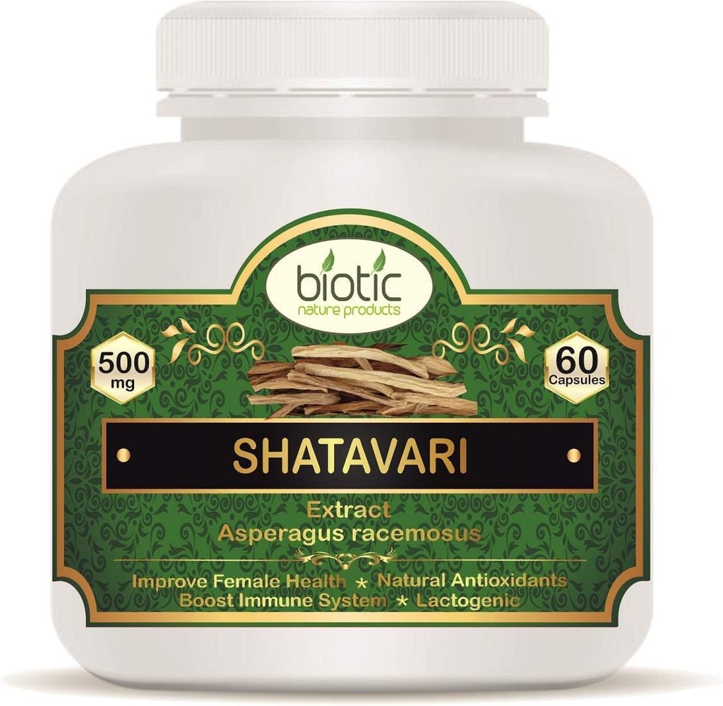 通用 KEN Shatavari Capsules 500 mg - 60 Veg Capsules