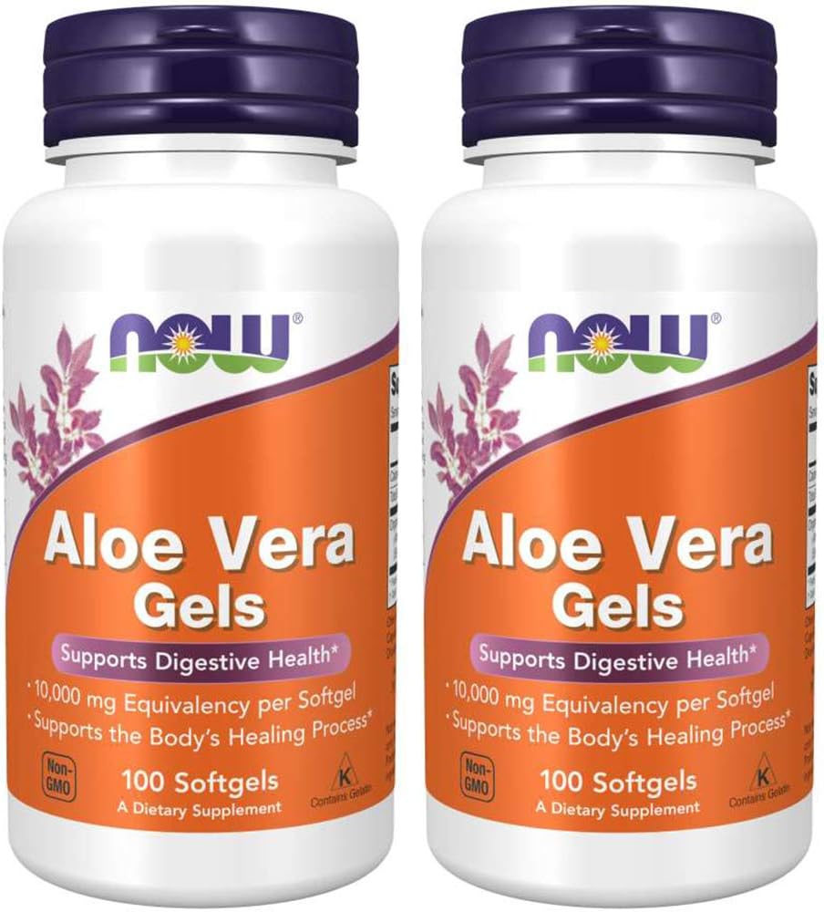 现在食品Aloe Vera,100软胶2包