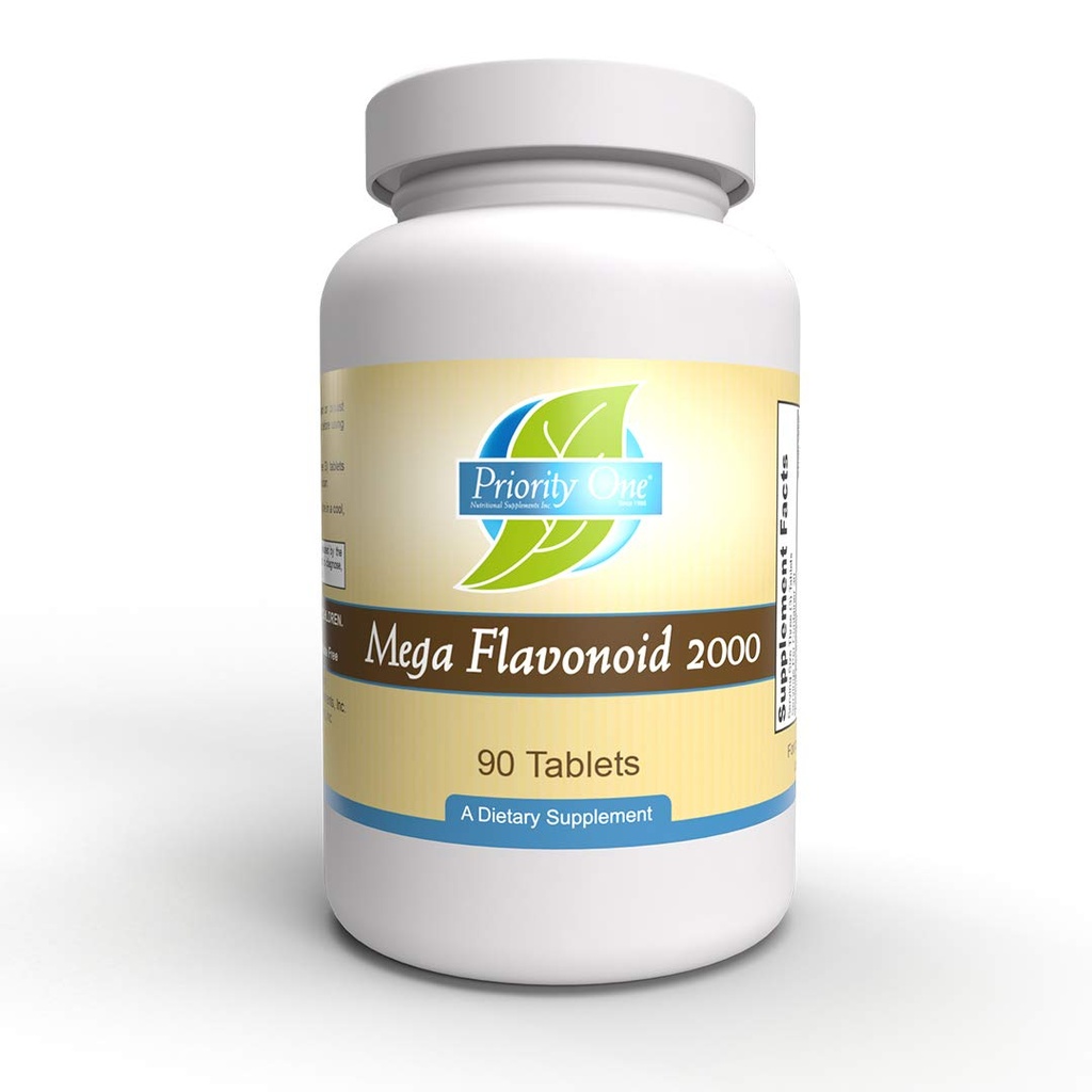 重点一维生素Mega Flavonoid 2000 90片-临床服用的生物氟化物混合物。