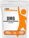 Bulk Assupports.com DMG 粉末 - 作为 N,N-二甲基庚烯HCl,DMG Supplement - Gluten Free,每服500mg, 1kg(2.2磅)(包1)