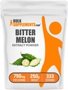 Bulk Assupports.com Bitter Melon 提取粉末 - Bitter Melon 补编 Bitter Gourd 提取 - 草药补编 Free, Gluten Free, 750mg / service, 250g (8.8 oz) (Pack of 1).