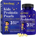 LIVEBUG 儿童priobiocults - 儿童4岁及4岁以上前置生素的Probiocults 儿童健康日报,便秘,消化和免疫支持补编,无糖,60个软珍珠