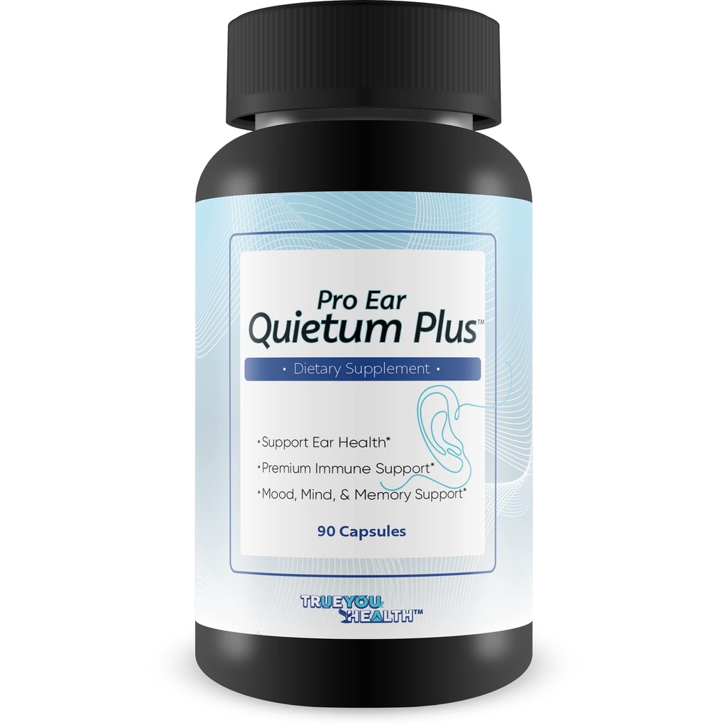 Pro Ear Quir Quietum Plus - 促进健康审计系统的自然耳朵支助补编 - Aid Inner Ear和Middle Ear Health - 支持减少耳环和Buzzing - 促进健康听力